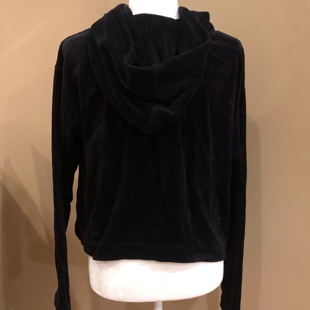 Juicy Couture Black Label Velour Pull On Hoodie, Size M